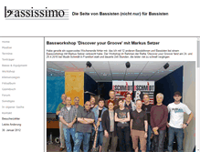 Tablet Screenshot of bassissimo.de